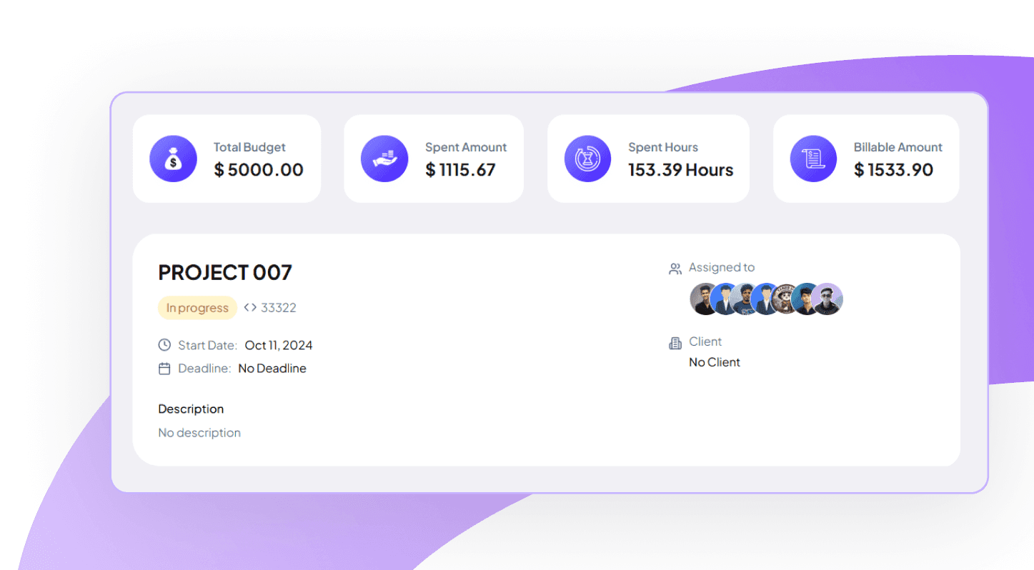 Project Management Interface